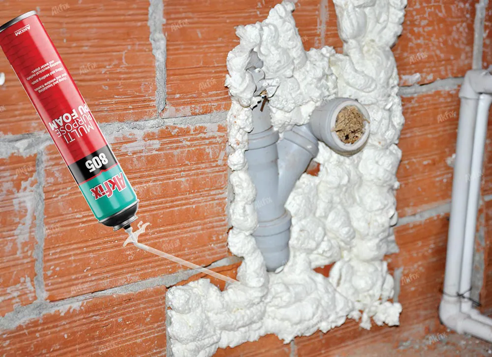Application produit Akfix 805 en chantier — photo 1