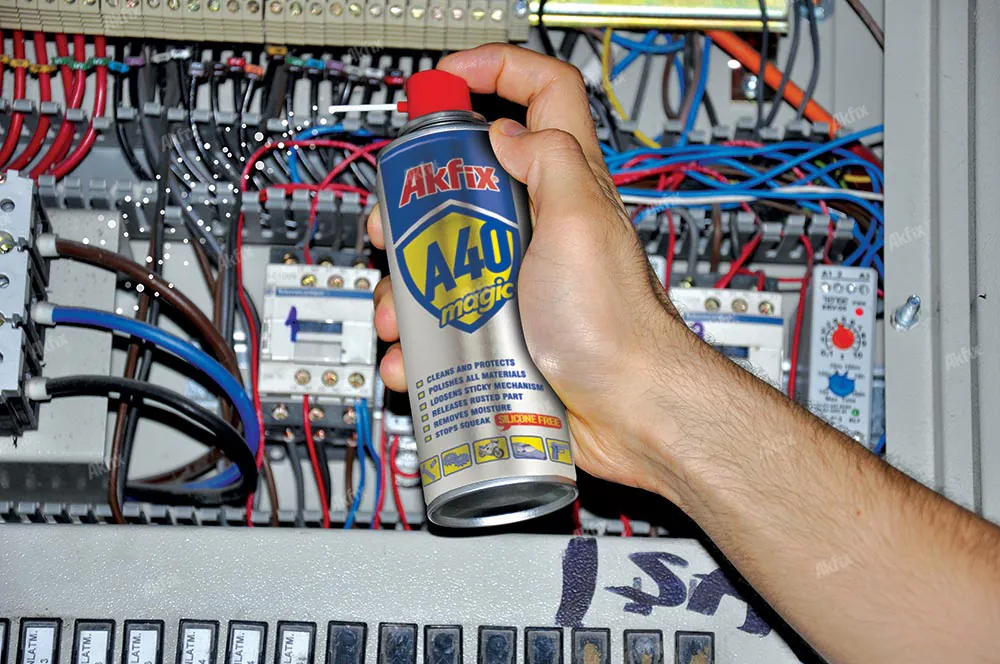 Application produit Akfix A40 en chantier — photo 1