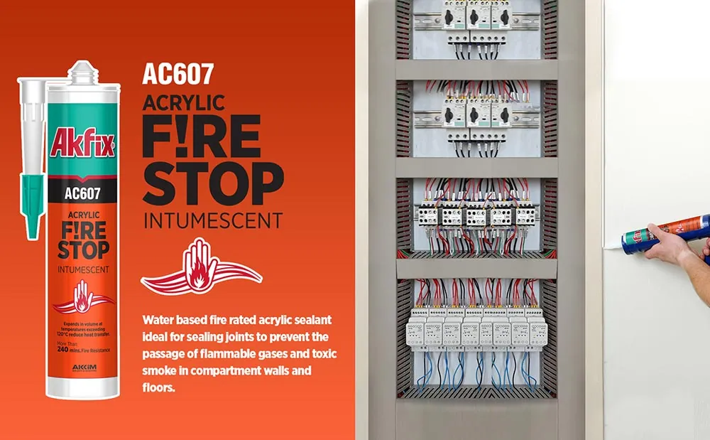 Application produit Akfix AC607 en chantier — photo 1