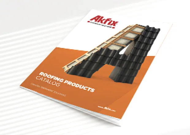 غلاف Catalogue toiture Akfix 2026 — gamme Roofing